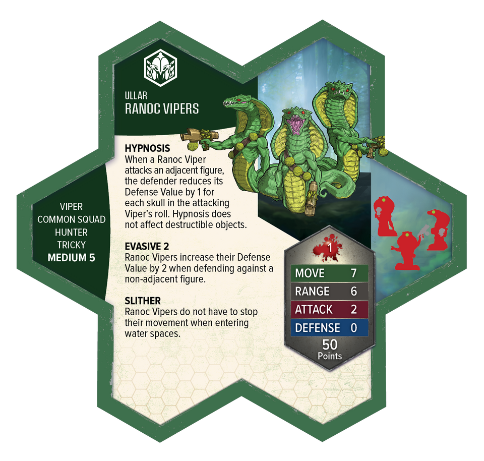 Heroscape: Elites of Ullar and Ranoc Vipers Army Expansion