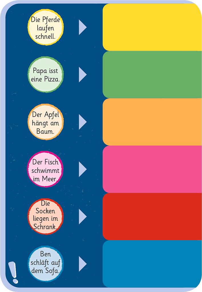 Kinderbuch, Bildschirmgrafik, Punktekarten, Farbenknaller, Sprechblasen