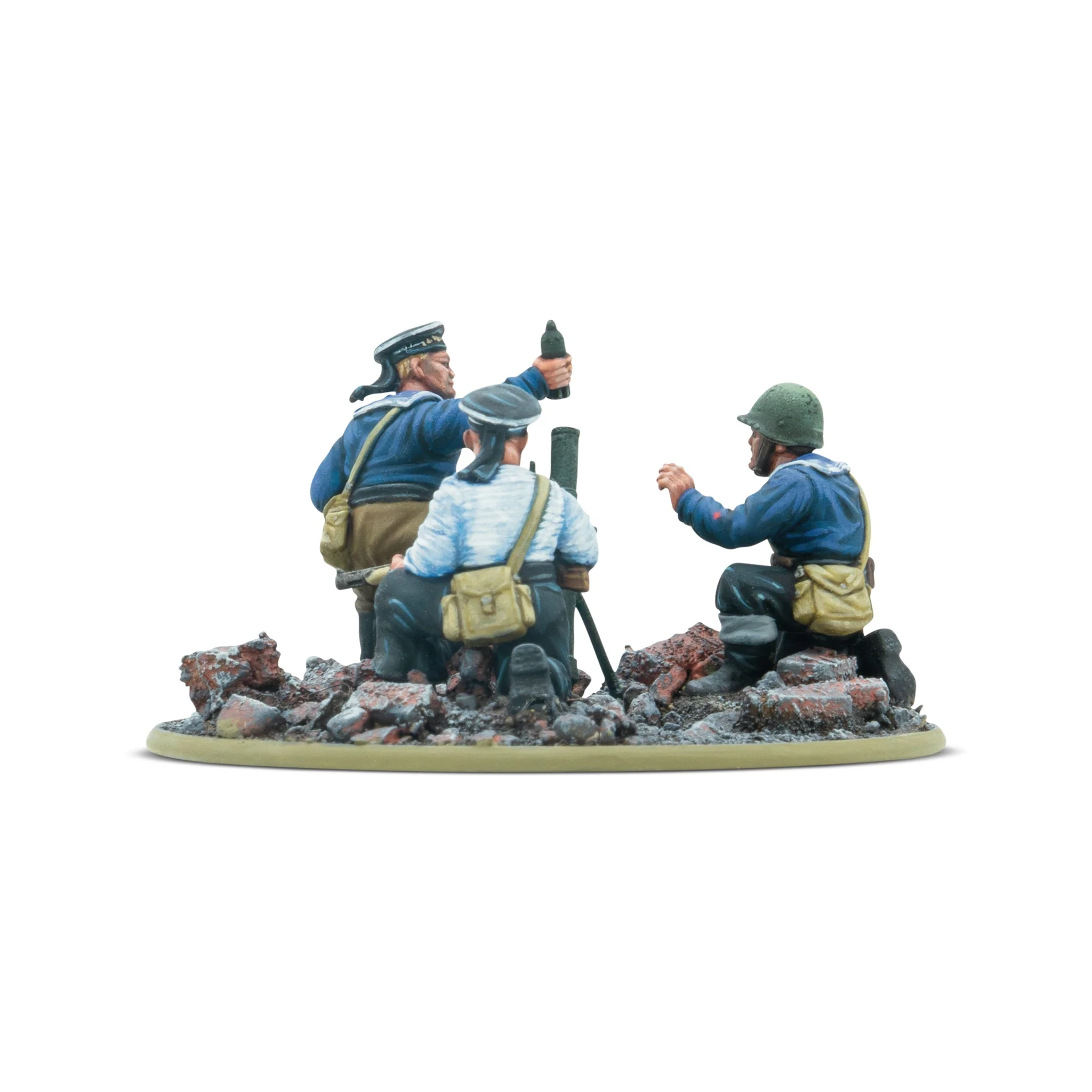 Bolt Action: Soviet - Naval Brigade medium mortar team Bolt Action: Soviet - Naval Brigade medium mortar team