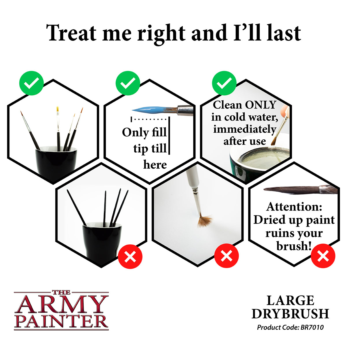 Army Painter: Pinsel - Wargamer Large Drybrush