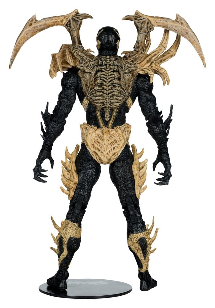Figurine, Alienfigur, Skelettrüstung, Schwarz-gold, Dämonenfigur