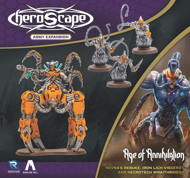 HeroScape - Age of Annihilation: Revna's Rebuke Iron Lich Viscerot and Necrotech Wraithriders Werbung, Apidae, Biene, Insekt, Wirbellose