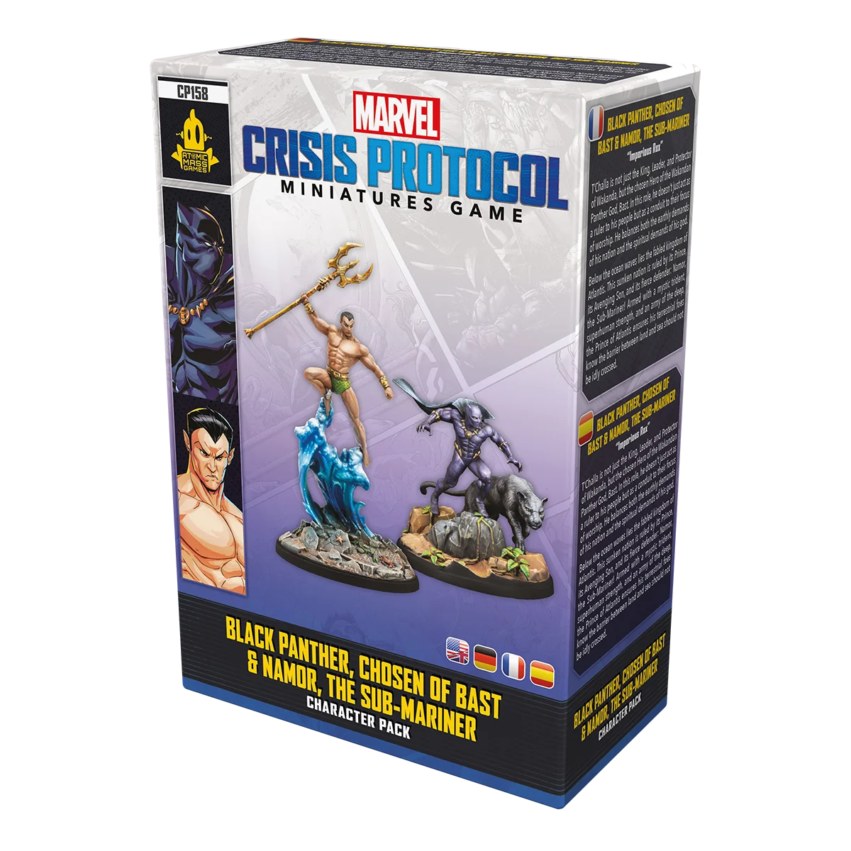 Marvel Crisis Protocol: Black Panther, Chosen of Bast & Namor, the Sub-Mariner Marvel Crisis Protocol: Black Panther, Chosen of Bast & Namor, the Sub-Mariner