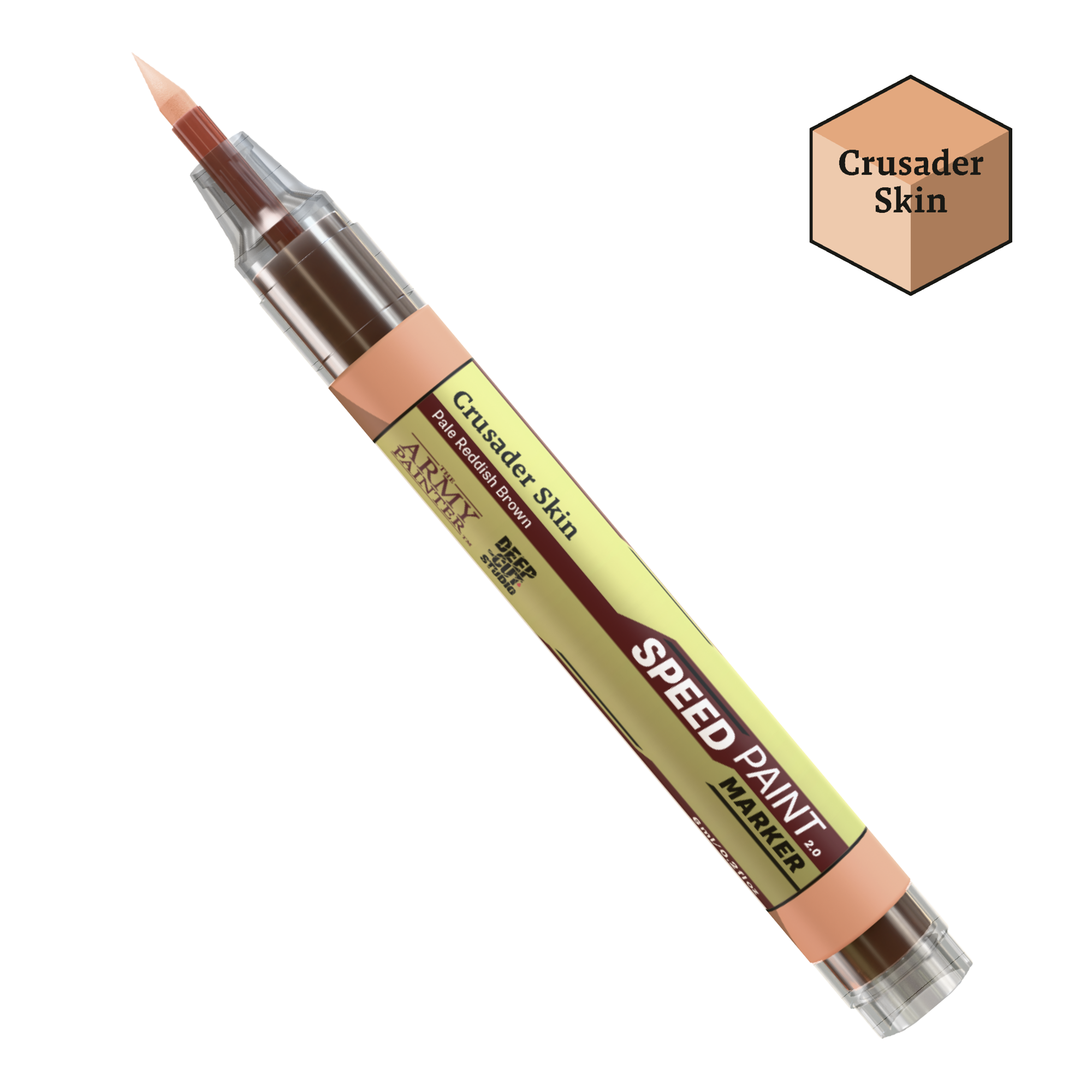 Army Painter: Speedpaint Marker - Crusader Skin lipstick, concealer, crusader skin, brown, pencil
