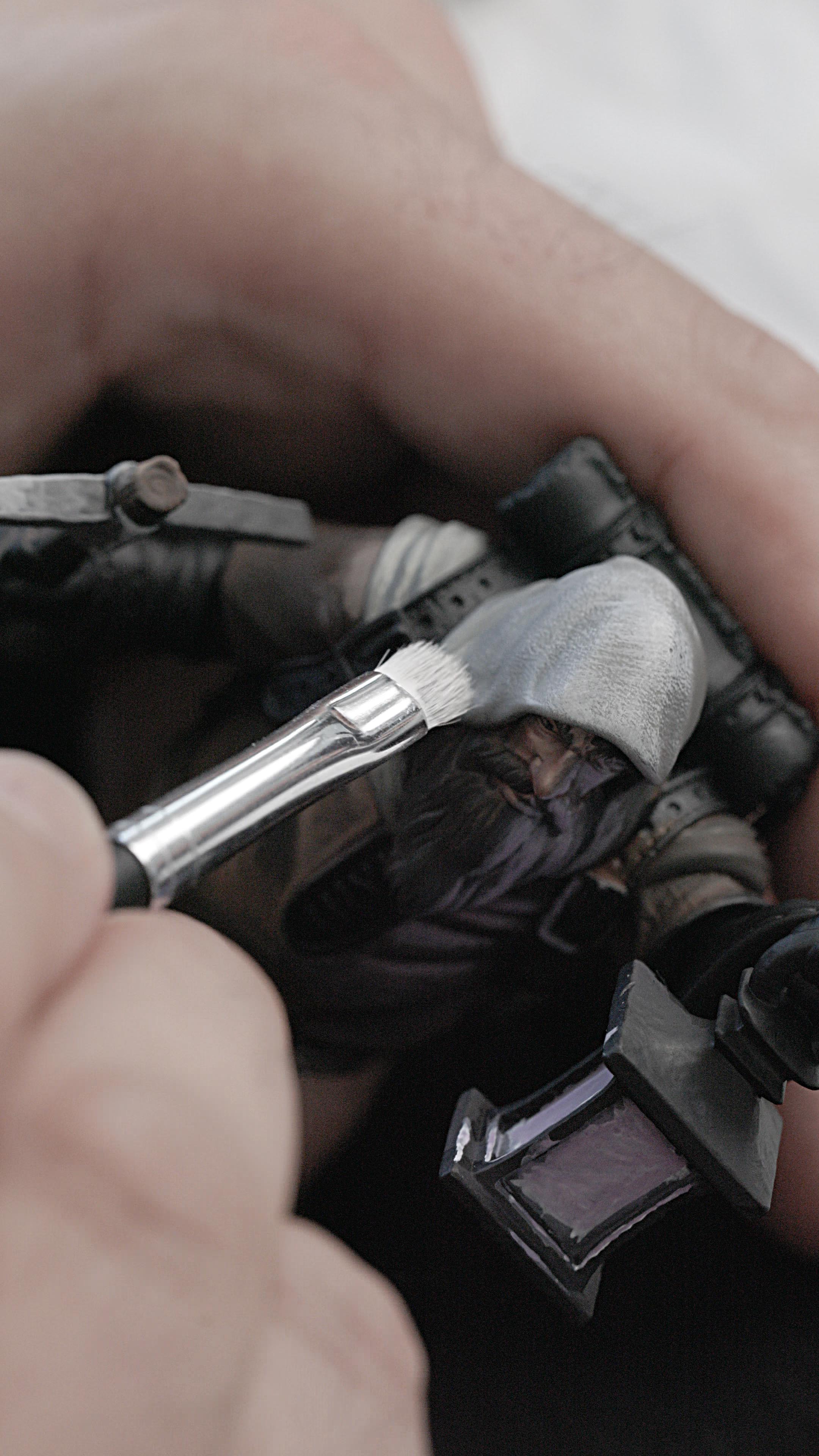 Da Vinci: Dry Brush flach, weiß synth (M) Da Vinci: Dry Brush flach, weiß synth (M)