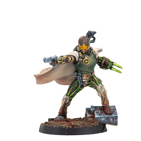 Infinity: Haqqislam - Hassasin Expansion Pack Gamma Miniatur, Actionfigur, Soldat, Kampfanzug, Cape