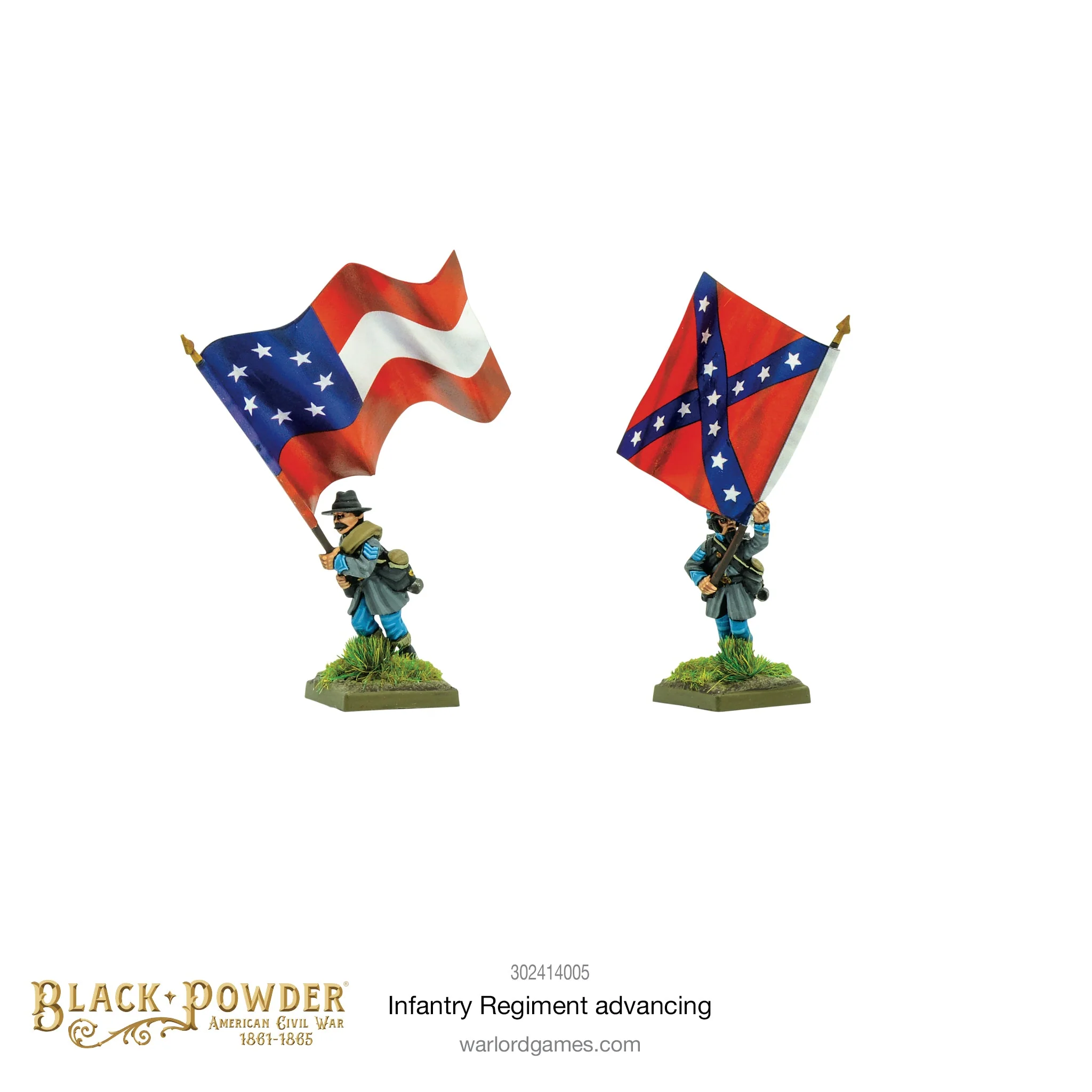 Black Powder: American Civil War Infantry Regiment Advancing