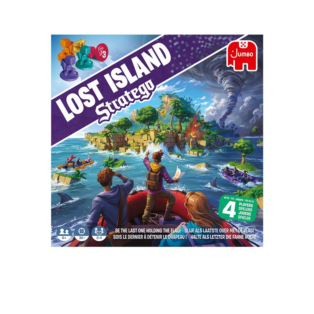 Stratego: Lost Island Brettspiel, Lost Island, Strategie, Mehrspieler, 4 Spieler