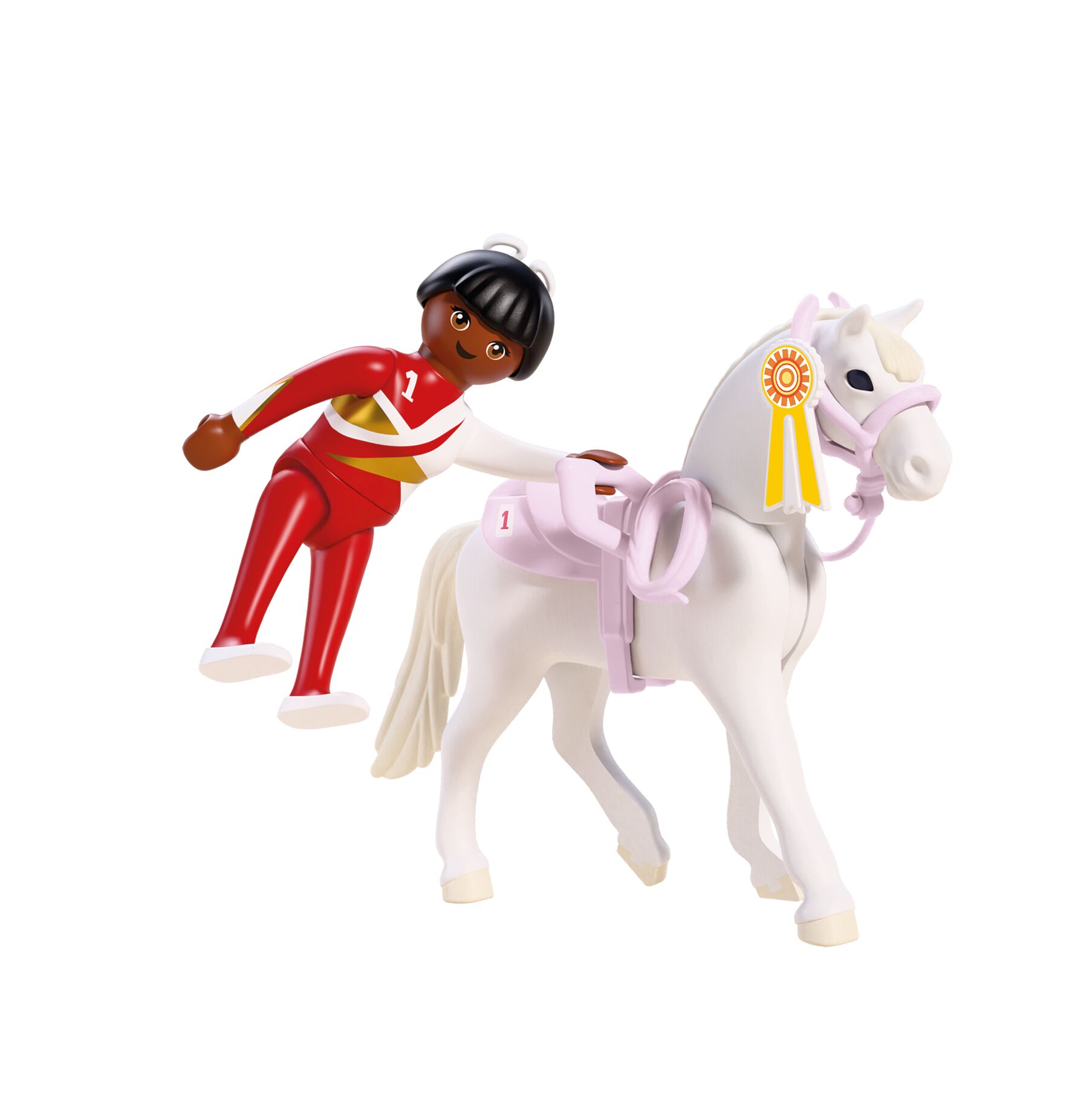 Playscale, Pferd, Reiter, Figur, Rennpferd