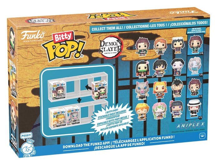 bitty pop, funko pop, demon slayer, mini figure, collectible