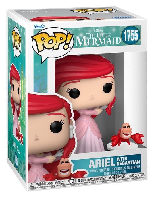 Ariel, The Little Mermaid, Funko Pop, Vinyl-Figur, Sebastian