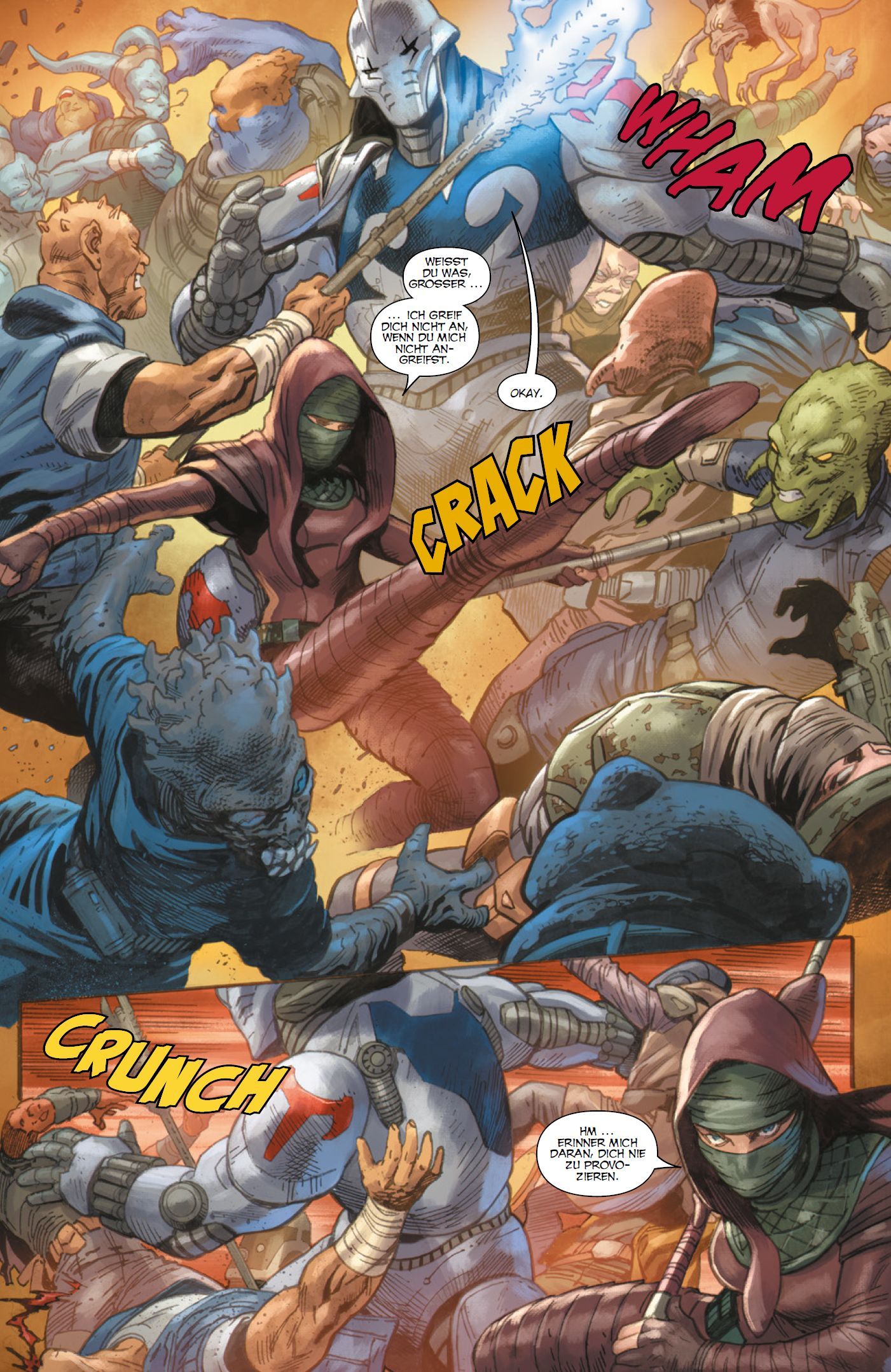 Comic, Action, Kampf, Ringen, Maskiert