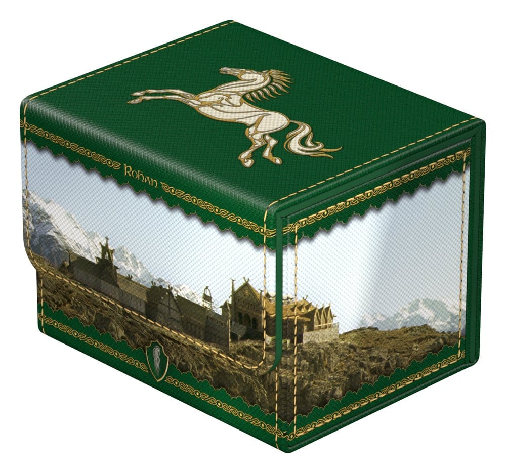 Ultimate Guard: Deckbox Sidewinder 100+ Lord of the Rings - Rohan box, green, horse, gold trim, landscape