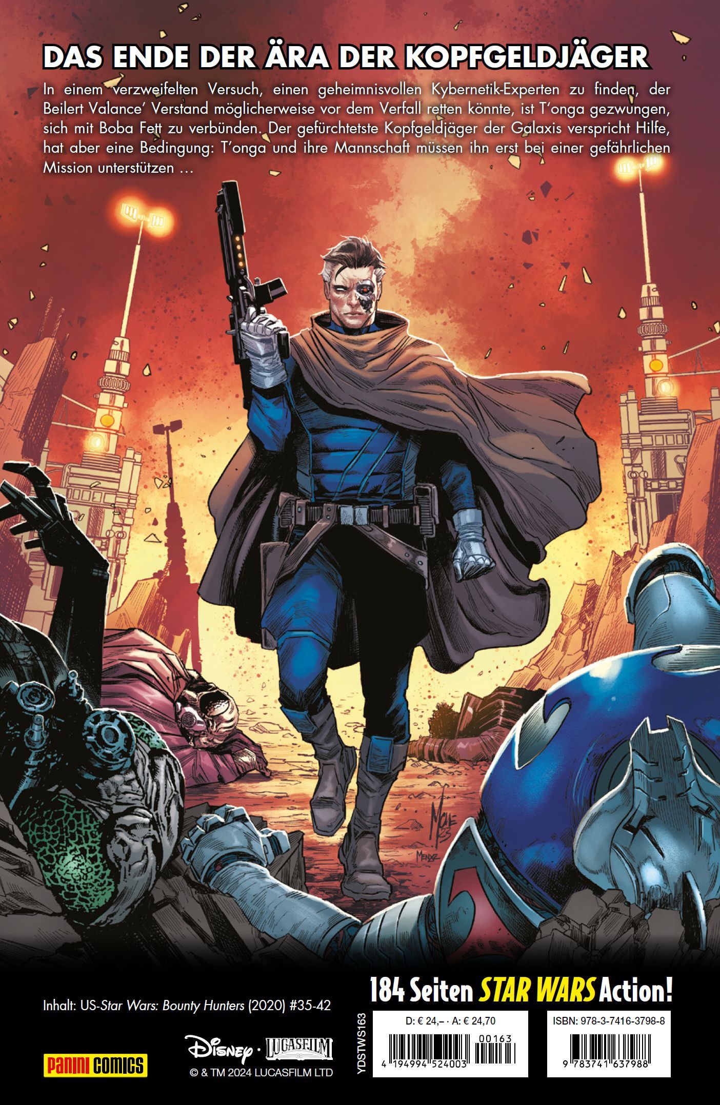 Star Wars: Kopfgeldjäger - Dunkle Droiden Superhero, Armor, Cape, Blaster, Planet surface