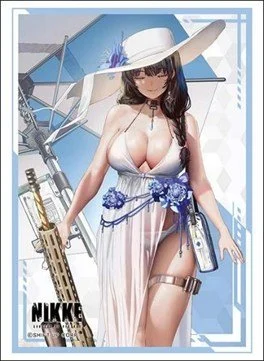 Bushiroad: Sleeves Collection HG Vol.5202 Nikke - Goddess of Victory "Mary: Bay Goddess" (75) Strandoutfit, Hut, Sommerkleidung, Silhouette, Kleid mit Bindegürtel