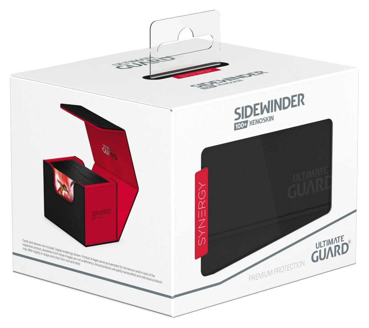 Ultimate Guard: Deckbox Sidewinder 100+ Xenoskin Synergy Schwarz/Rot