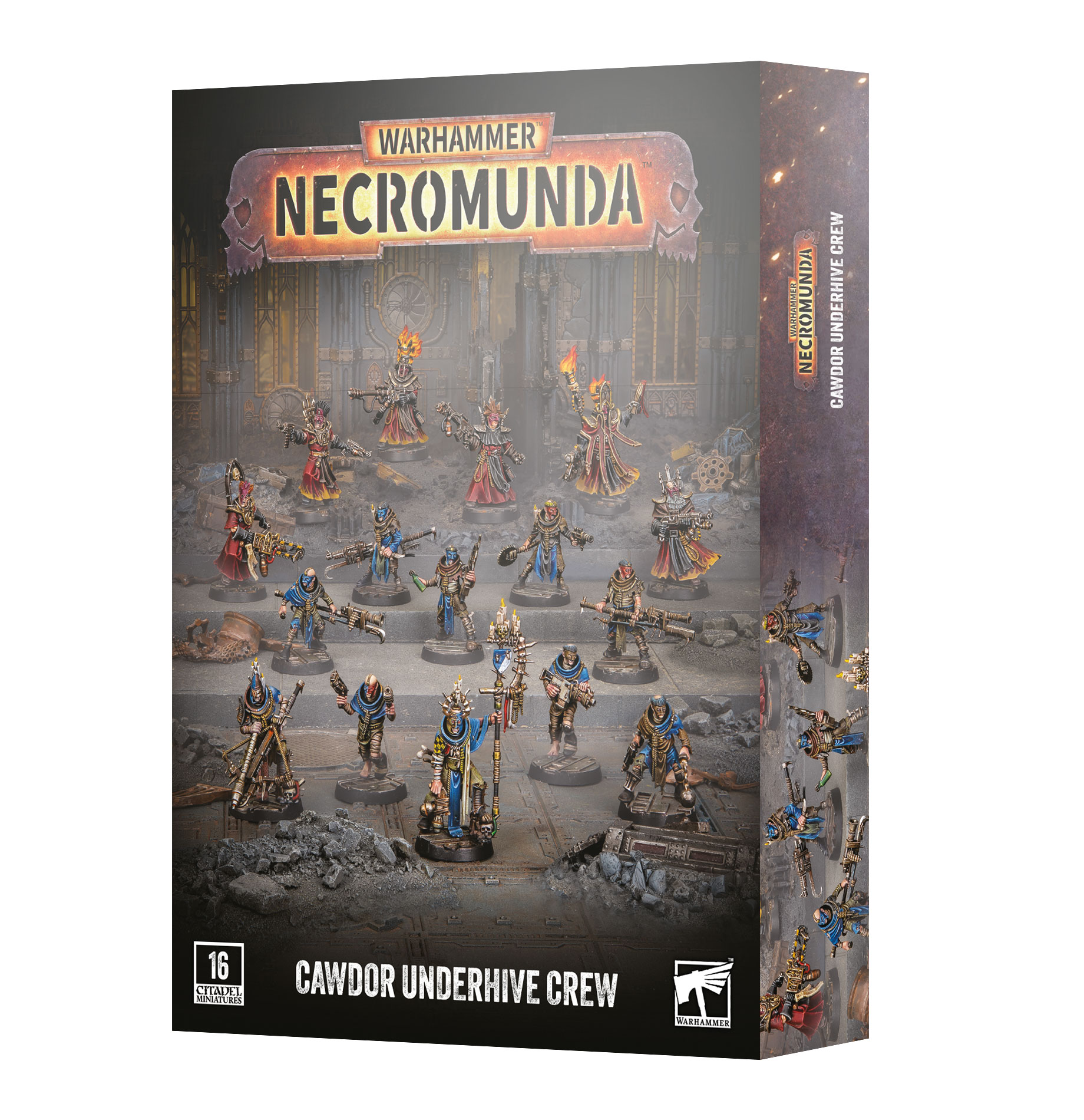 Necromunda: Cawdor Underhive Crew Warhammer, Necromunda, Cawdor Underhive Crew, Miniaturen, Brettspiel