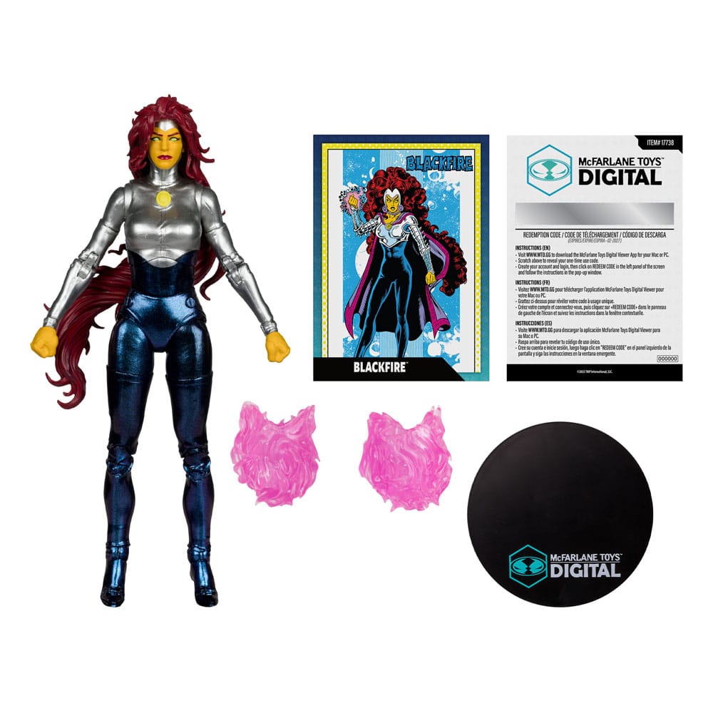 DC Direct AF: Blackfire (New Ten Titans) 18cm Erwachsener, Weiblich, Person, Frau, Rose