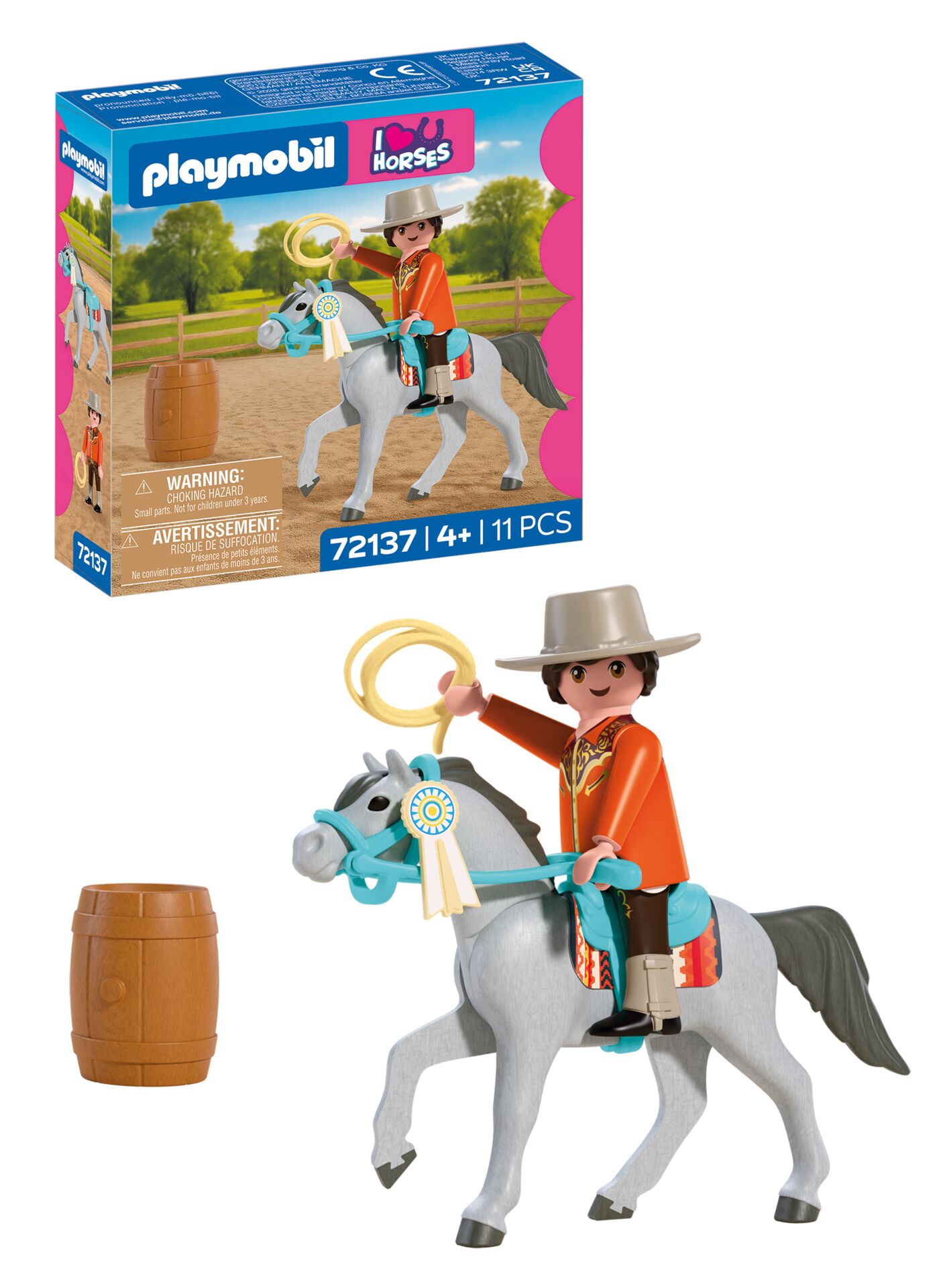 Pferd, Reiter, Western, Set, Figur