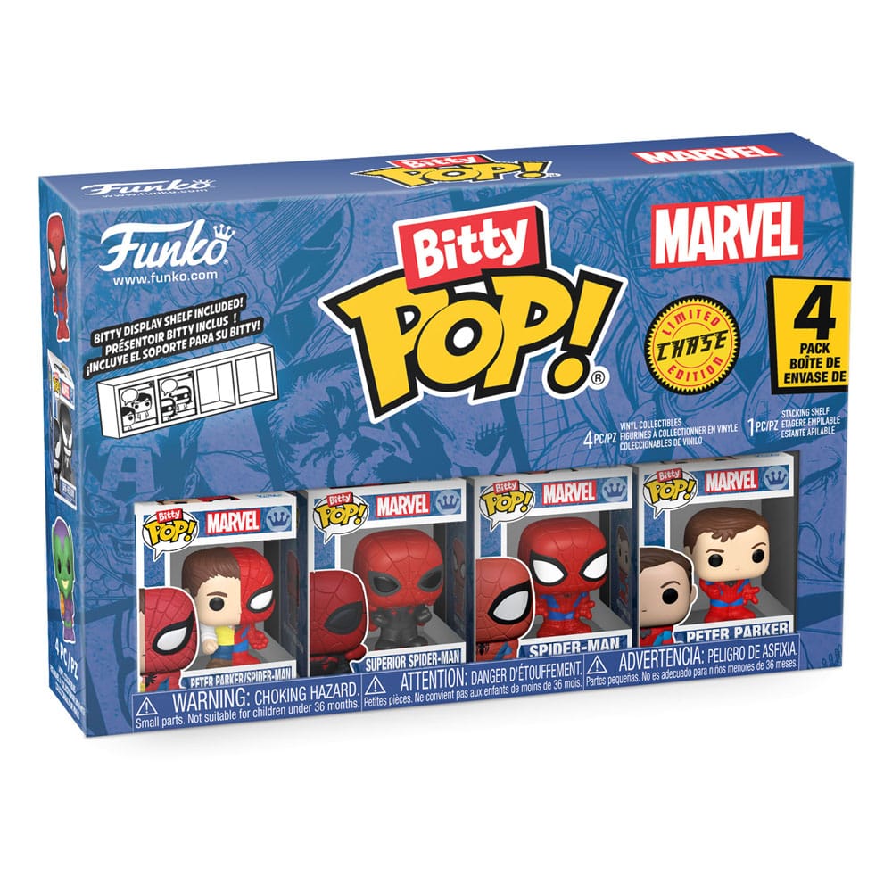 Spider-Man: POP Bitty 4er Set Series 1 (Peter Parker Spidey/Superior Spider-Man/Spider-Man/Spider-Man Sketch) Spider-Man: POP Bitty 4er Set Series 1 (Peter Parker Spidey/Superior Spider-Man/Spider-Man/Spider-Man Sketch)