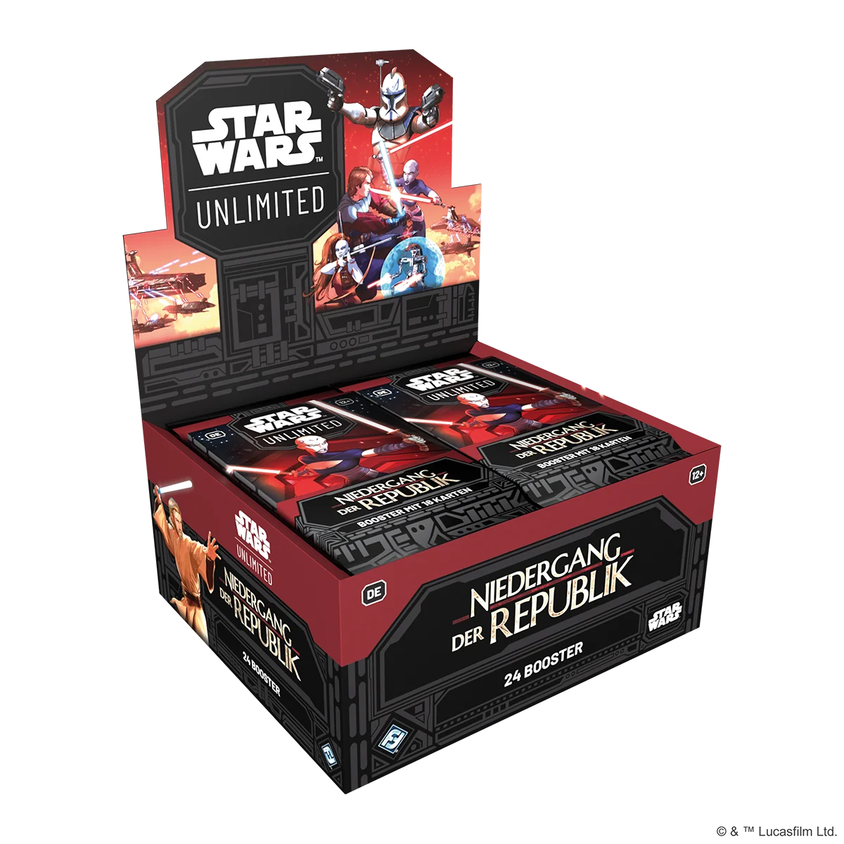 Star Wars Unlimited CCG dt.: Niedergang der Republik - Booster Display