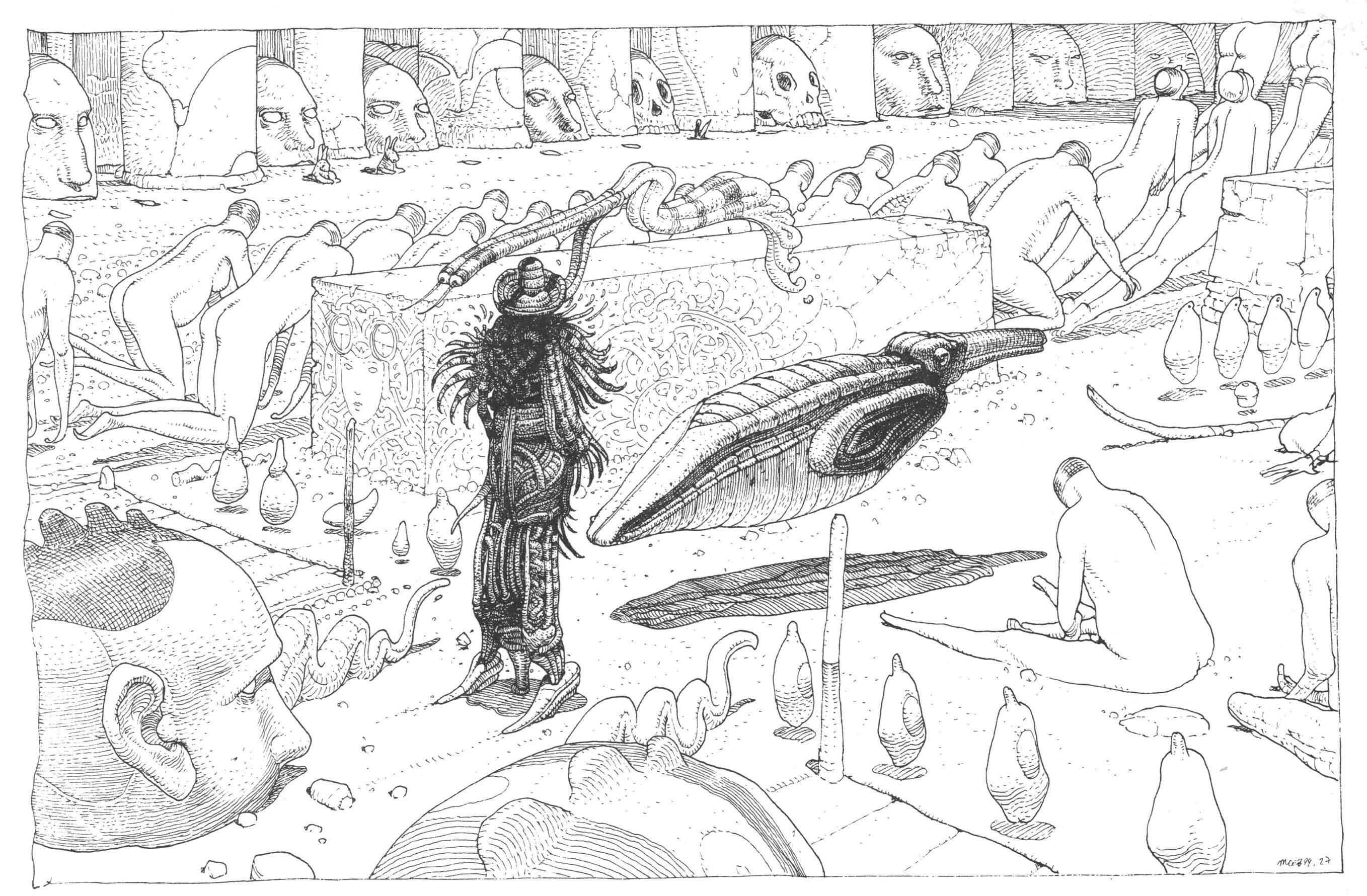 40 Tage in der Wüste B Sci-fi creature, Alien landscape, Soil textures, Paleontological scene, Futuristic helmet