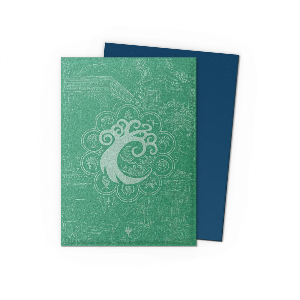 Grußkarte, Karte, Grün, Muster, Design