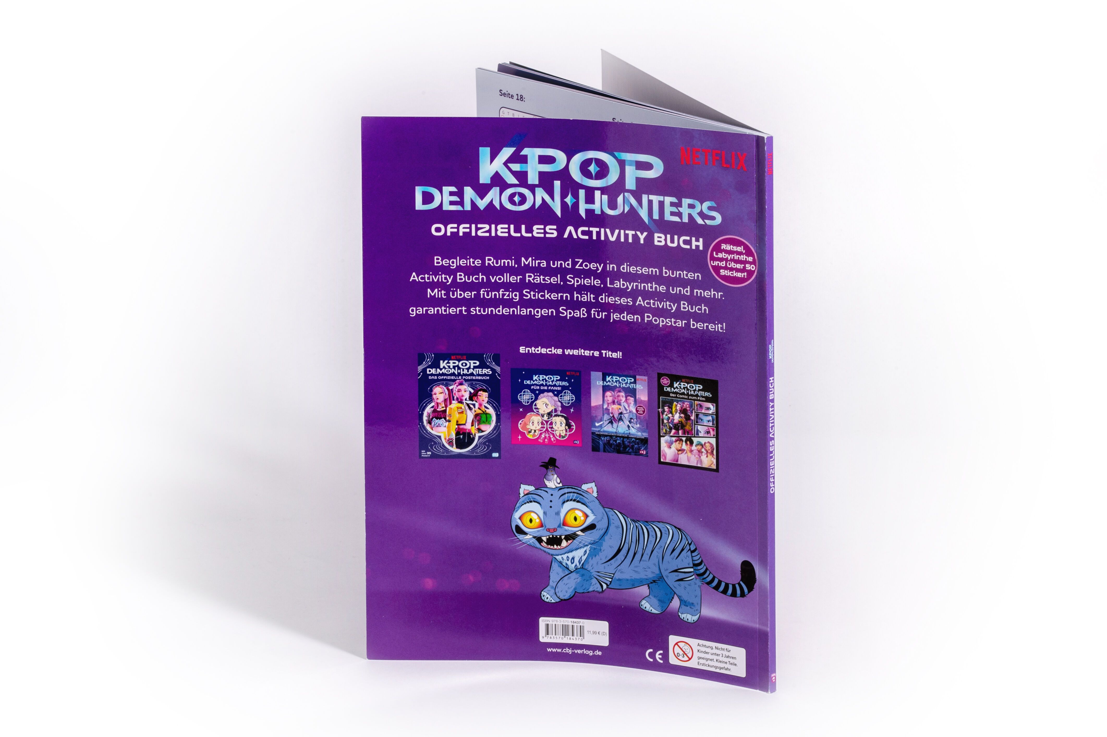 K-Pop Demon Hunters: Offizielles Activity Buch K-POP, Demon Hunters, Aktivitätsbuch, Lila Box, Katzen-Charakter