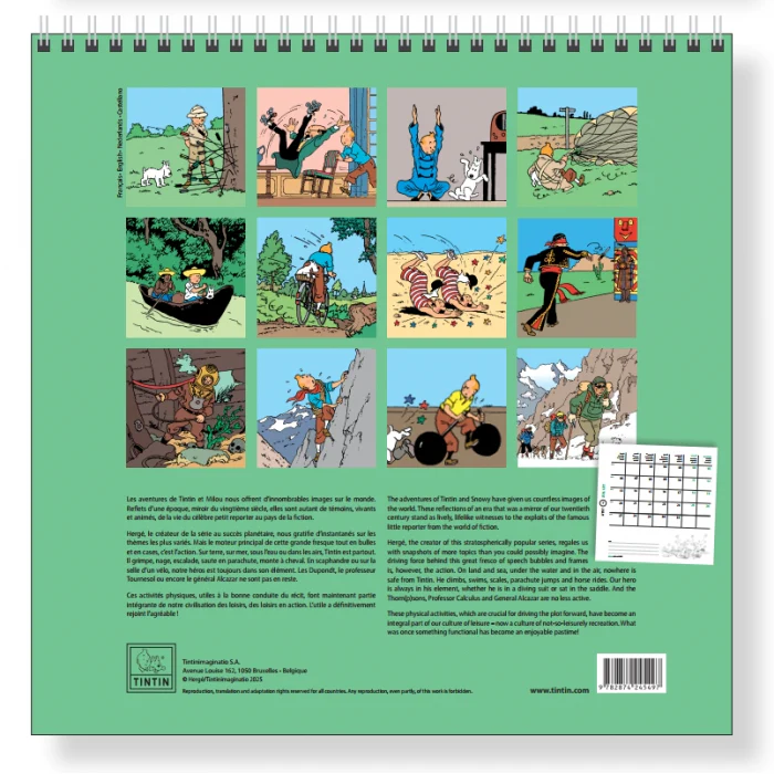 Tim & Struppi: Wandkalender 2026 int. Tim & Struppi: Wandkalender 2026 int.