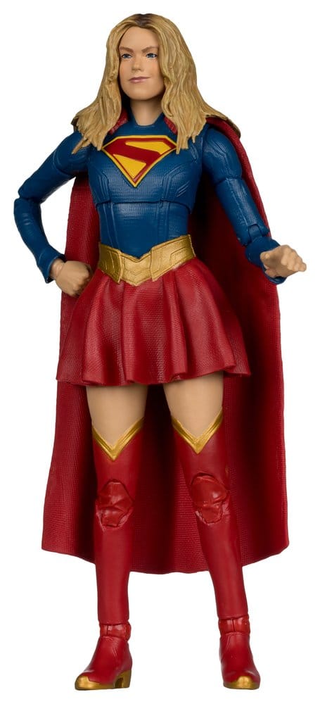 DC Multiverse AF: Supergirl Theatrical Edition 17cm Supergirl, Kostüm, Cape, Stiefel, Roter Gürtel