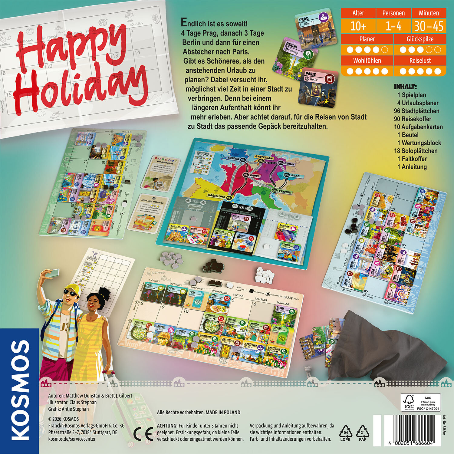 Brettspiel, Reisespiel, Mehrspieler, Kartenfeld, Zubehör