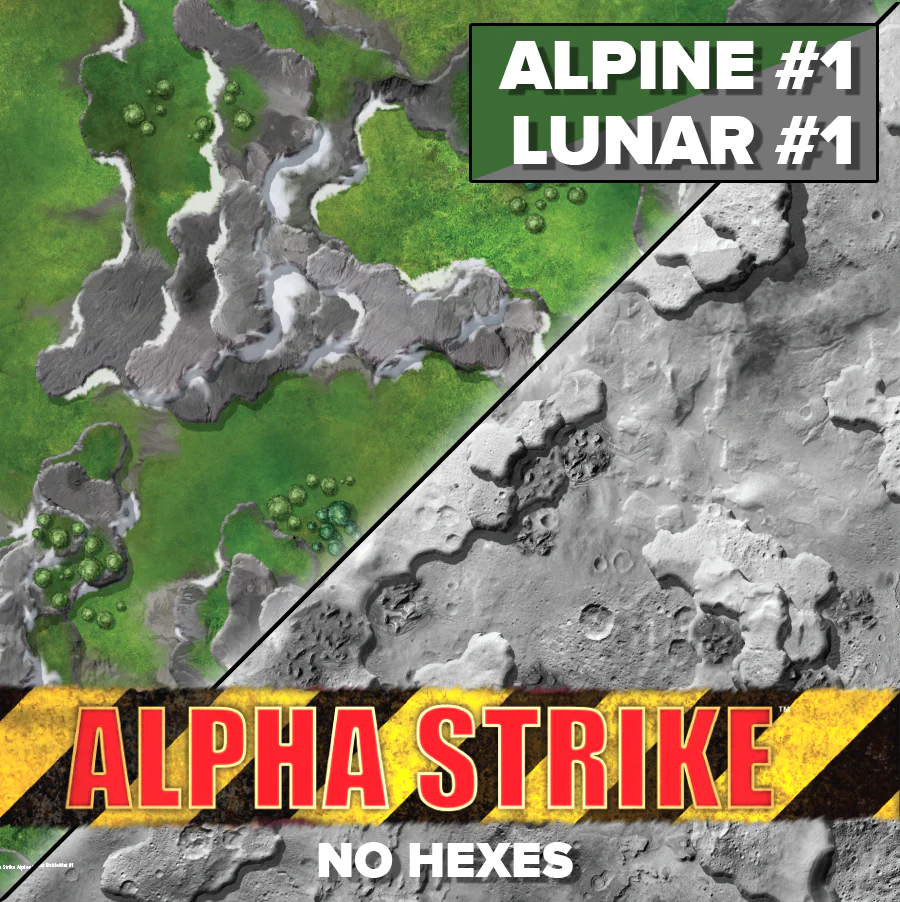 Battletech: Battlemat Alpha Strike - Alpine / Lunar Battletech: Battlemat Alpha Strike - Alpine / Lunar