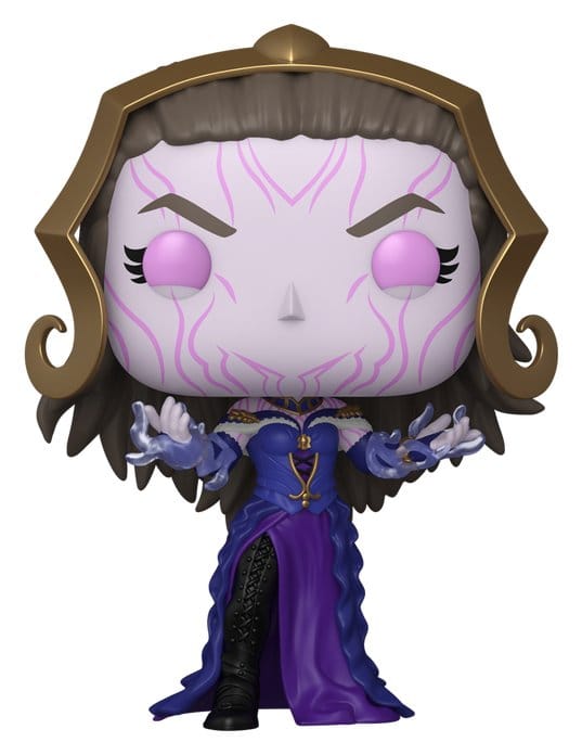 Funko Pop, Figura, Vestido roxo, Cabeça grande, Mística