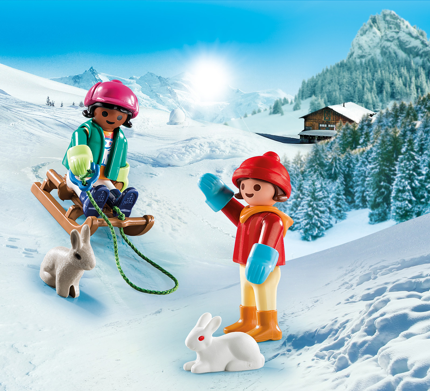 Playmobil: Special Plus - Kinder mit Schlitten