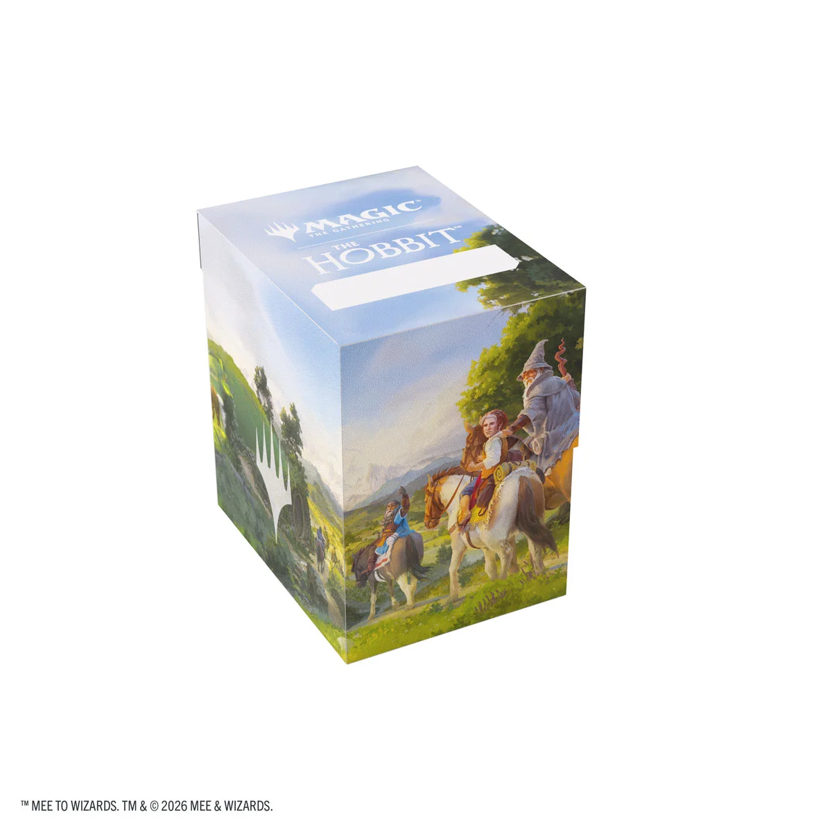 Gamegenic: Magic The Hobbit Soft Crate 80+ - Leaving Hobbiton/Troop of Ponies Magic: The Gathering, The Hobbit, Kartenbox, Sammlerbox, Brettspielzubehör