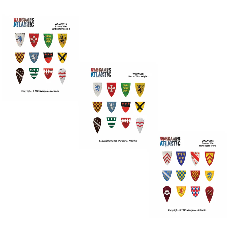 Barons' War: Shield Decals - Knights 02 Barons' War: Shield Decals - Knights 02