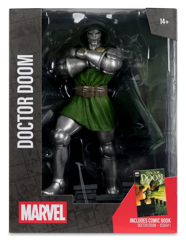 Doctor Doom: Statue Doctor Doom 1/6 28cm Aktionsfigur, Doctor Doom, grünes Gewand, metallische Rüstung, Marvel