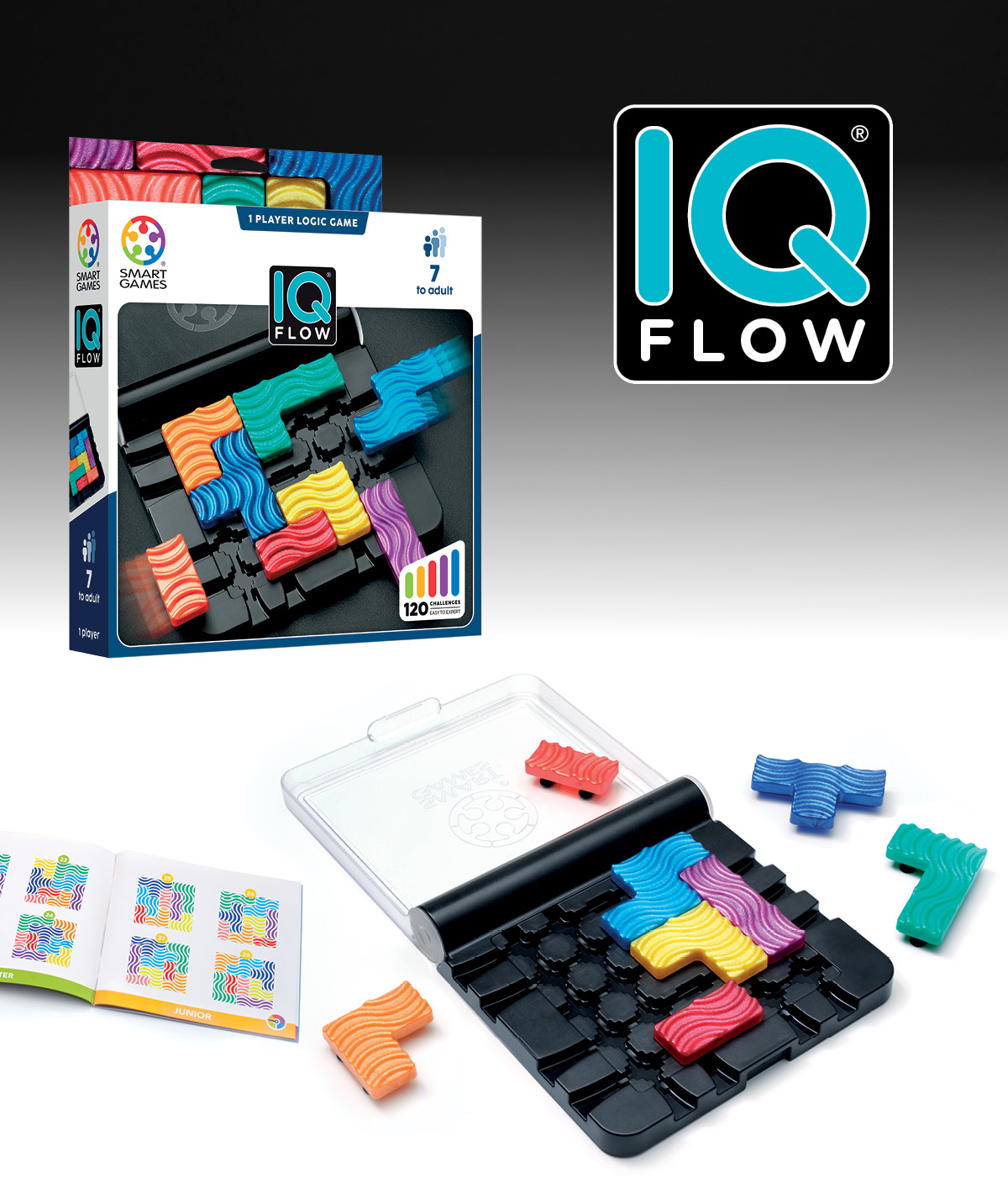 IQ Flow, Puzzlespiel, Bunte Steine, Logikspiel, 2D-3D-Blocks