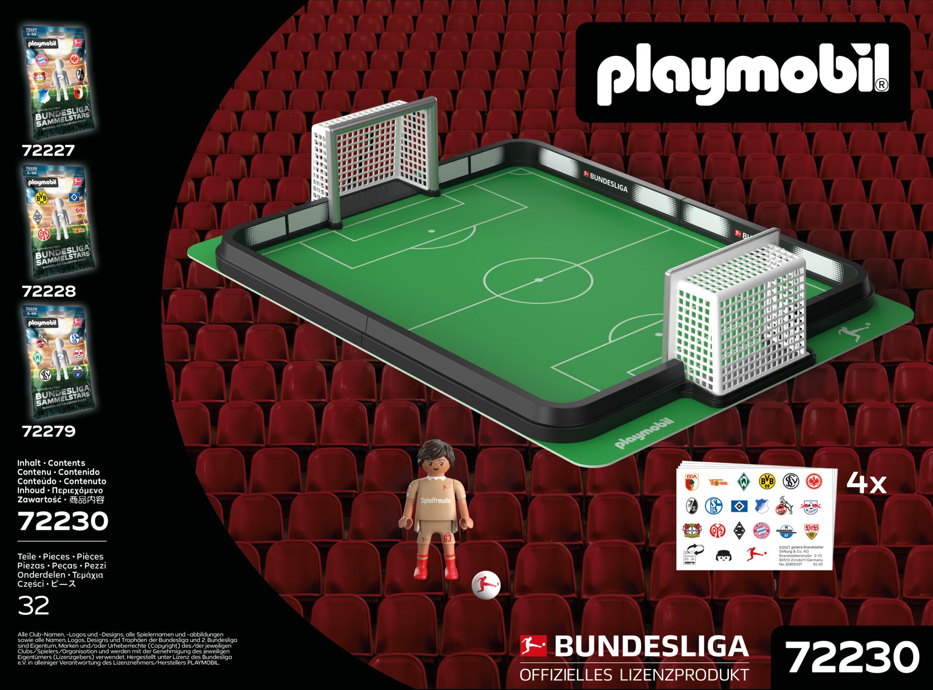 Playmobil: Bundesliga Matchday Set playmobil, fußball, miniatur, stadion, tor