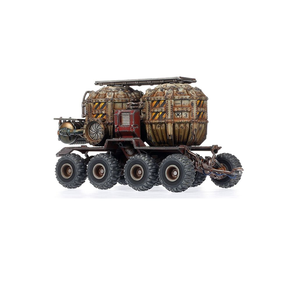 Necromunda: Promethium Tanks on Cargo-8 Ridgehauler Trailer Necromunda: Promethium Tanks on Cargo-8 Ridgehauler Trailer