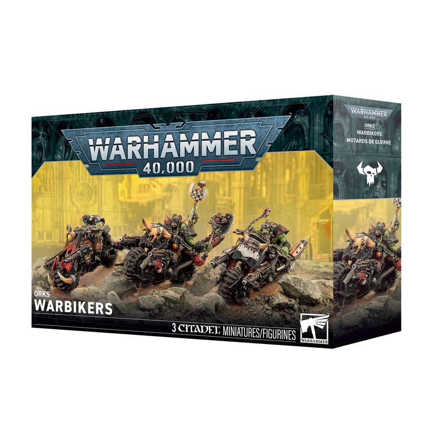 Warhammer, Orks, Warbikers, Miniatures, 40,000