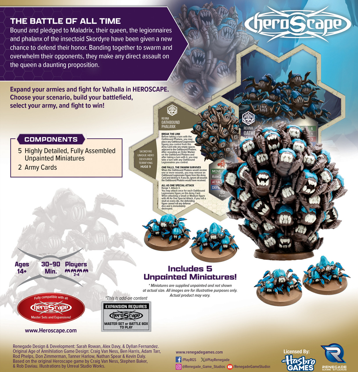 HeroScape: Rising Tide Oathbound Phalanx & Legionnaires Army Expansion Werbung, Plakat, Leute, Person