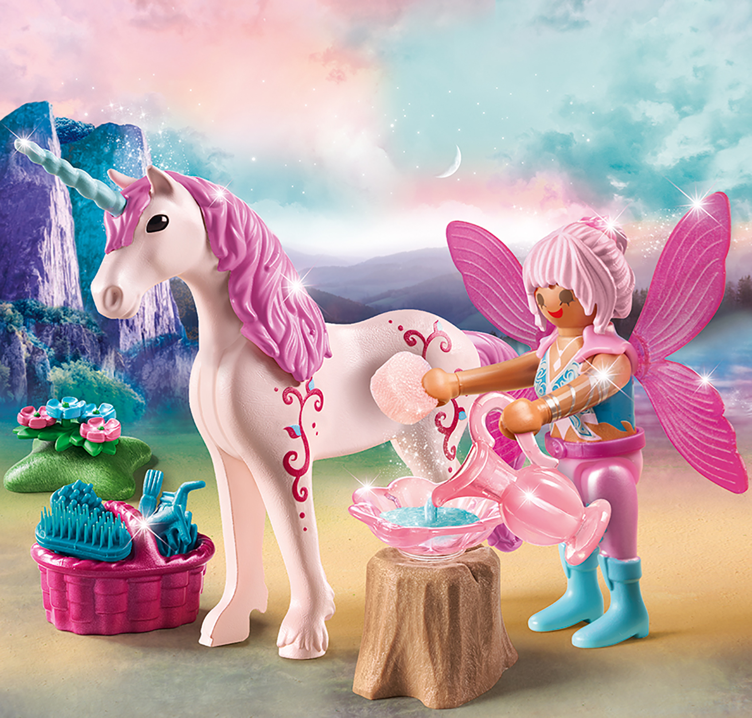 Playmobil: Fairies - Einhorn mit Pflege-Fee