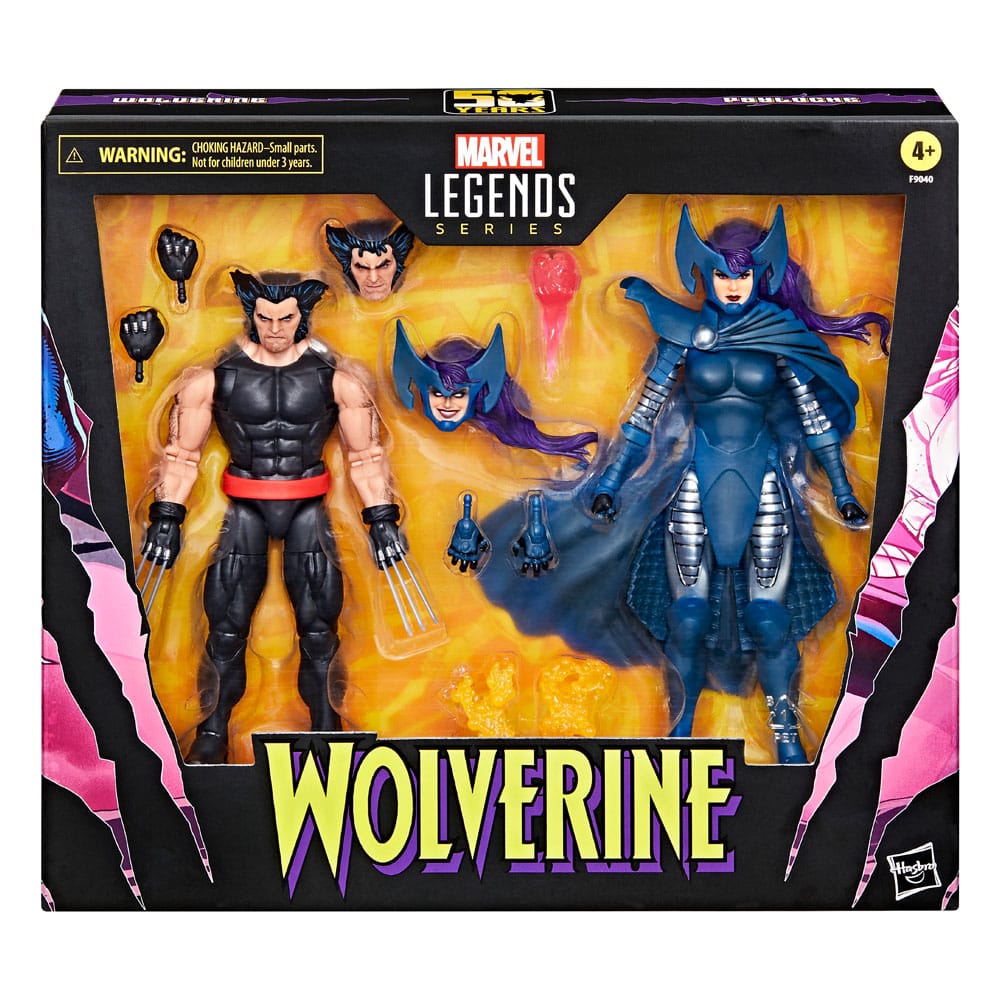 Marvel Legends AF: Wolverine & Psylocke 2er Set (Wolverine 50th Anniversary)