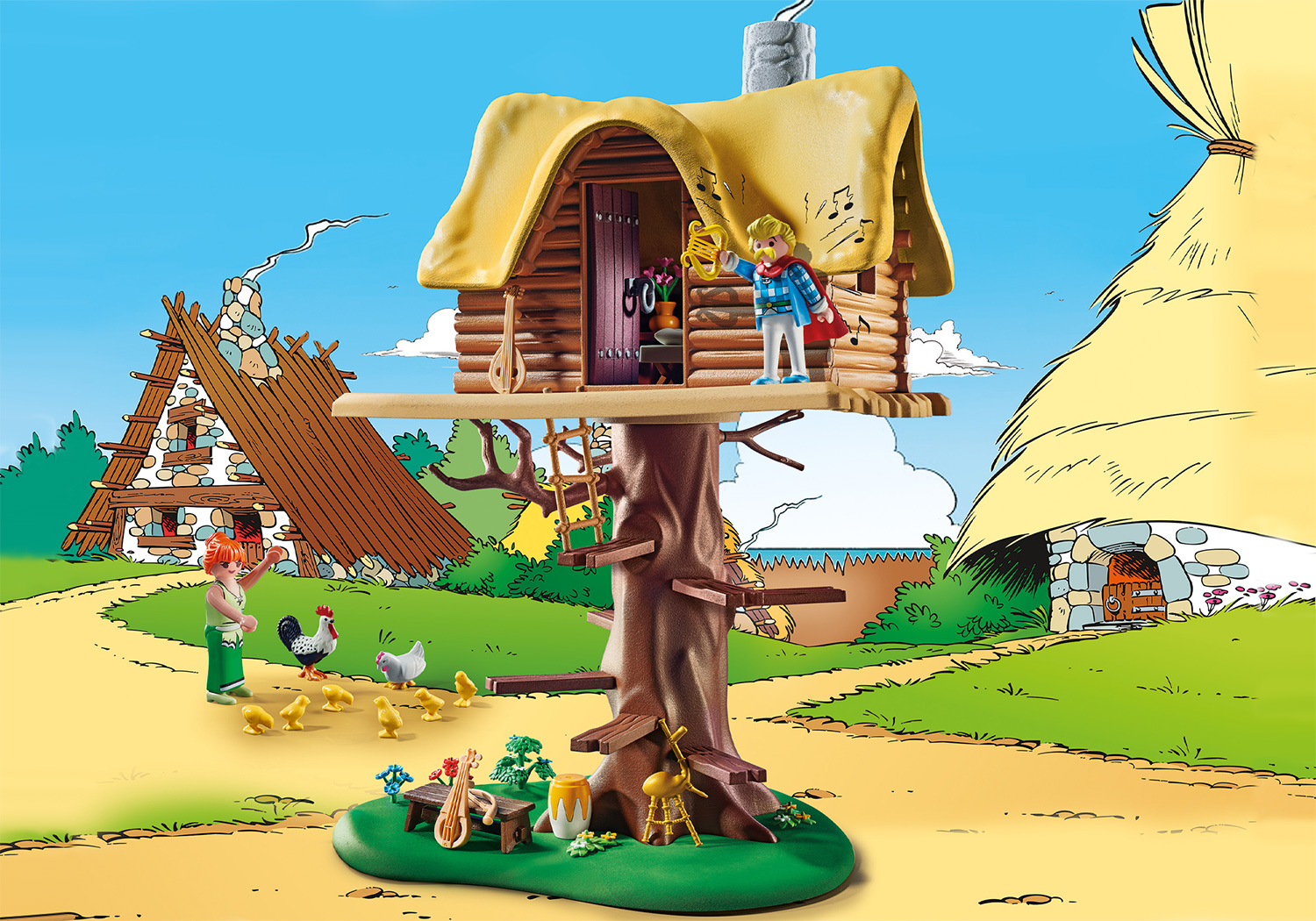 Playmobil: Asterix - Troubadix mit Baumhaus