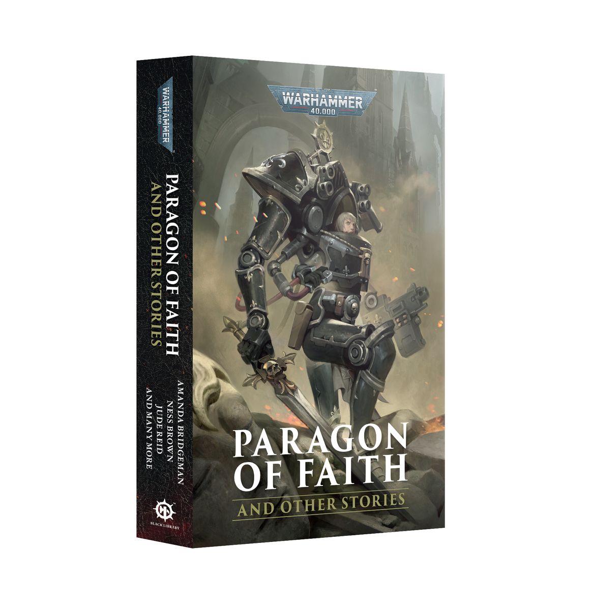 Warhammer 40k Novel: Paragon of Faith and other Stories Würfel, Paragon of Faith, Buchcover, Roboter, Fantasy