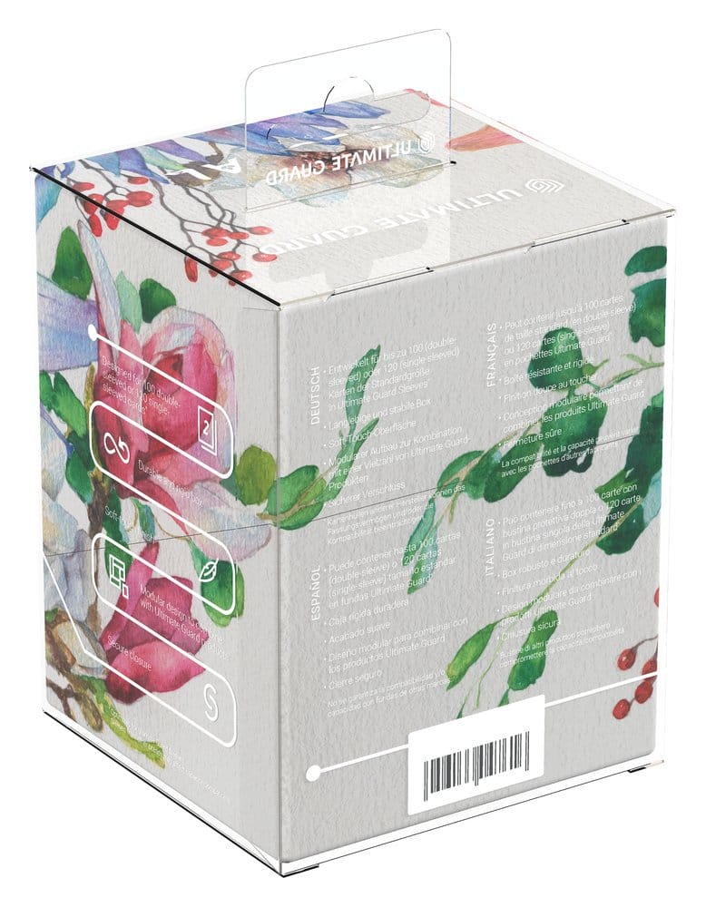 Verpackung, Box, Transparente Griffe, Sortiment, Floral Muster