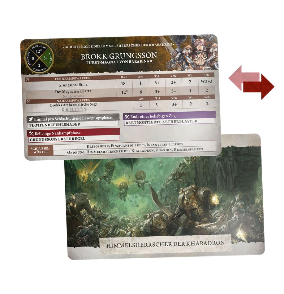 Age of Sigmar: Warscroll Cards - Kharadron Overlords dt.