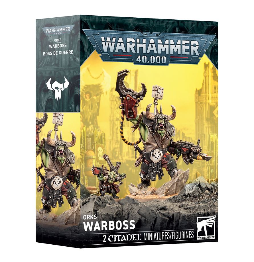 Warhammer 40K: Orks - Warboss Ork, Warboss, Miniaturen, Warbehemoth, Kriegsrüstung