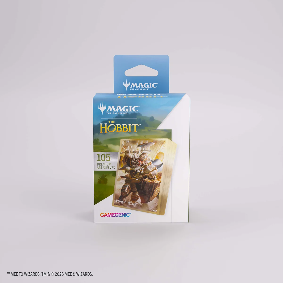 Gamegenic: Magic The Hobbit Premium Art Sleeves - Dwarf 卡片, 艺术套环, 魔法:聚会, 霍比特人, 105
